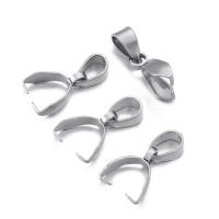 Nerezová ocel Pinch Bail, 304 Stainless Steel, DIY, Původní barva, 17x6mm, 5PC/Bag, Prodáno By Bag