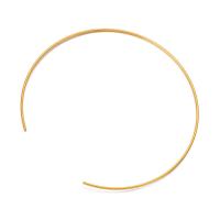 304 rostfritt stål Halsband Resultat, Donut, DIY, fler färger för val, Innerdiameter:Ca 143x1.8mm, Säljs av PC