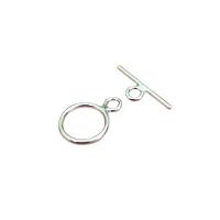 Sterling Silver Toggle Clasp, 925 prata esterlina, DIY & tamanho diferente para a escolha, prateado, vendido por Defina