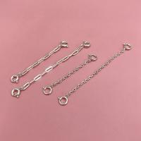 Sterling ασήμι αλυσίδες, 925 Sterling Silver, DIY & διαφορετικά στυλ για την επιλογή, ασήμι, Sold Με PC