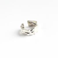 plata de ley 925 Anillo de dedo Cuff, ajustable & para mujer, plateado, 9mm, agujero:aproximado 5mm, tamaño:6, Vendido por UD