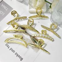 Haar Claw Clips, Zinc Alloy, gold plated, verschillende stijlen voor de keuze & voor vrouw, nikkel, lood en cadmium vrij, 110x45mm, Verkocht door PC