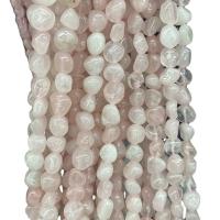 Natuurlijke Rose Quartz parels, Rozenkwarts, Nuggets, gepolijst, DIY, roze, 8x10mm, Per verkocht Ca 40 cm Strand