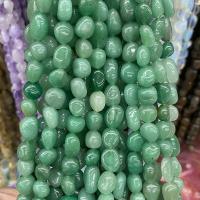 Aventurine χάντρες, Πράσινη Aventurine, Nuggets, γυαλισμένο, DIY, πράσινος, 8x10mm, Sold Per Περίπου 40 cm Strand