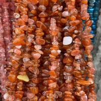 Perles Agates rouges naturelles, agate rouge, pepite, poli, DIY, orange rougeâtre, 5x8mm, Vendu par Environ 80 cm brin