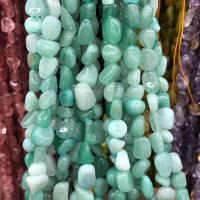 Aventurine χάντρες, Πράσινη Aventurine, Nuggets, γυαλισμένο, DIY, πράσινος, 5-9mm, Sold Per Περίπου 38-40 cm Strand