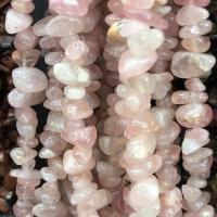 Korálky přírodní Rose Quartz, Nuggets, lesklý, DIY, růžový, 5x8mm, Prodáno za Cca 80 cm Strand