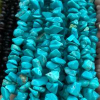 Χάντρες Turquoise, Φυσικό Τυρκουάζ, Nuggets, γυαλισμένο, DIY, μπλε, 5x8mm, Sold Per Περίπου 80 cm Strand