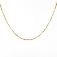 Ruostumaton teräs Nekclace Chain, 304 Stainless Steel, kanssa 1.97inch extender ketju, 18K kullattu, muoti korut & naiselle, kultainen, 0.20mm, Myyty Per N. 17.72 tuuma Strand