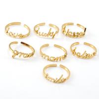 Stainless Steel Finger Ring 304 Stainless Steel 18K gold plated fashion jewelry & for woman golden Sold By PC