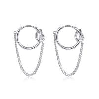 Prás Huggie Hoop Buail Earring, platanam plátáilte, jewelry faisin & do bhean & log, 33mm, Díolta De réir Péire