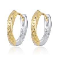 Brass Huggie Hoop Earring plated fashion jewelry & for woman Sold By Pair