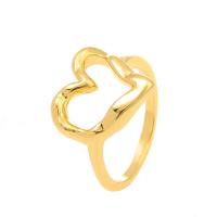 Zinc Alloy Finger Ring Heart plated fashion jewelry & for woman nickel lead & cadmium free 18mm Sold By PC