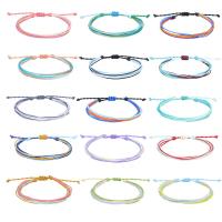 Fashion Opret Wax Cord Armbånd, Voks, mode smykker & flerlags & Unisex, flere farver til valg, Solgt Per Ca. 7.09-14.17 inch Strand