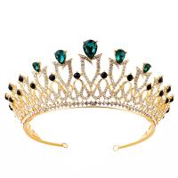 Tiara's, Zinc Alloy, met Kristal, mode sieraden & voor vrouw & met strass, meer kleuren voor de keuze, nikkel, lood en cadmium vrij, Binnendiameter:Ca 145mm, Verkocht door PC