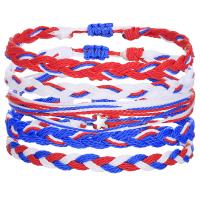 Trendy Wax cord armbanden, hamer, handgemaakt, 5 stuks & verstelbaar & voor vrouw, Lengte Ca 16-32 cm, Verkocht door Stel