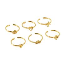 Stainless Steel Finger Ring 304 Stainless Steel 18K gold plated fashion jewelry & for woman golden Sold By PC