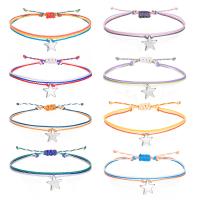 Moda crear pulseras de cordón de cera, hecho a mano, Estilo bohemio & ajustable & para mujer, más colores para la opción, longitud aproximado 15-30 cm, Vendido por UD