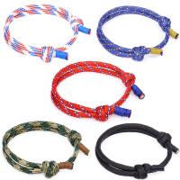 Nylon bracelet, avec Fibre de polyester, bijoux de mode & pour homme, plus de couleurs à choisir, 5mm, Longueur Environ 7.9-13.4 pouce, Vendu par PC