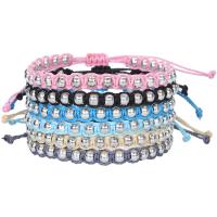 Trendy Wax cord armbanden, met 304 roestvrij staal, mode sieraden & uniseks, meer kleuren voor de keuze, Lengte Ca 6.3-11.8 inch, Verkocht door PC