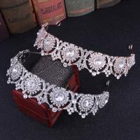 Bridal Tiaras Zinc Alloy with Crystal fashion jewelry & for woman & with rhinestone nickel lead & cadmium free Inner Approx 140mm Sold By PC