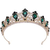 Tiara's, Zinc Alloy, met Kristal, mode sieraden & voor vrouw & met strass, meer kleuren voor de keuze, nikkel, lood en cadmium vrij, Binnendiameter:Ca 145mm, Verkocht door PC