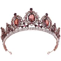 Tiaras, liga de zinco, with cristal, joias de moda & para mulher & com strass, Mais cores pare escolha, níquel, chumbo e cádmio livre, Diametro interno:Aprox 170mm, vendido por PC