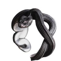 Zinc Alloy fingerring, Snake, antik sølv farve forgyldt, mode smykker & Unisex, nikkel, bly & cadmium fri, Solgt af PC