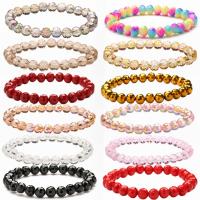 Bracelets de cristal, bijoux de mode, plus de couleurs à choisir, 8mm, Longueur 18.5 cm, Vendu par PC