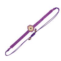 Seedbead Pulsera, hecho a mano, Ajustable & Joyería & para mujer, más colores para la opción, longitud aproximado 14 cm, Vendido por UD