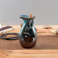 Backflow Incense Burner Porcelain half handmade for home and office & durable Sold By PC