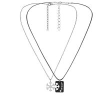 Colar de casal, Aço inoxidável 304, with 1.57inch,1.97inch extender chain, 2 peças & joias de moda & unissex, comprimento Aprox 17.32 inchaltura, vendido por Defina