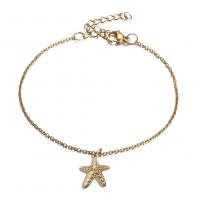 Roestvrijstalen Anklet, 304 roestvrij staal, met 1.97inch extender keten, mode sieraden & verschillende stijlen voor de keuze & voor vrouw, meer kleuren voor de keuze, Lengte Ca 9.84 inch, Verkocht door PC