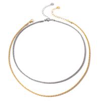 Collana in acciaio inossidabile, 304 acciaio inox, with 6cm extender chain, gioielli di moda & per la donna, nessuno, Lunghezza 42 cm, Venduto da PC