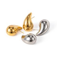 Stainless Steel Stud Earrings 304 Stainless Steel Vacuum Ion Plating fashion jewelry & for woman Sold By Pair