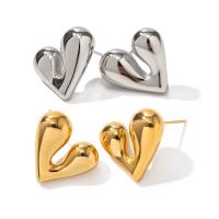 Stainless Steel Stud Earrings 304 Stainless Steel Vacuum Ion Plating fashion jewelry & for woman Sold By Pair