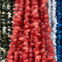 Edelsteen chips, Gemstone Chips, Nuggets, DIY, meer kleuren voor de keuze, 5x8mm, Per verkocht Ca 80 cm Strand