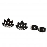 Stainless Steel Stud Earrings 304 Stainless Steel Flower Vacuum Ion Plating fashion jewelry & for woman Sold By Pair