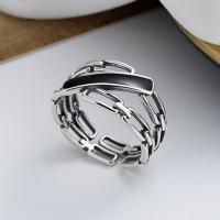 Sterling Silver smycken finger ring, 925 sterling silver, mode smycken & för kvinna & epoxi klistermärke, nickel, bly och kadmium gratis, 11mm, Säljs av PC