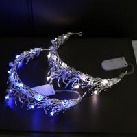 Tiaras, Cink Alloy, s Plastična Pearl, ručno izrađen, s LED svjetlom & za žene & s Rhinestone, više boja za izbor, nikal, olovo i kadmij besplatno, Unutarnji promjer:Približno 155mm, Prodano By PC