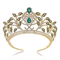 Tiara's, Zinc Alloy, met Kristal, mode sieraden & voor vrouw & met strass, meer kleuren voor de keuze, nikkel, lood en cadmium vrij, Binnendiameter:Ca 145mm, Verkocht door PC