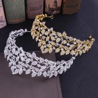 Bridal Tiaras Zinc Alloy fashion jewelry & for woman & with rhinestone nickel lead & cadmium free Inner Approx 160mm Sold By PC