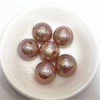 Plated Acrylic Beads Round DIY 16mm Sold By Bag