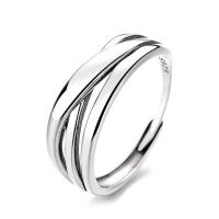 Bijoux de bague en argent sterling , Argent sterling 925, bijoux de mode & pour femme, protéger l'environnement, sans nickel, plomb et cadmium, 7mm, Vendu par PC