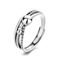 Sterling Silver Jewelry Finger Ring, 925 sterline d'argento, gioielli di moda & per la donna, assenza di nichel,piombo&cadmio, 6mm, Venduto da PC