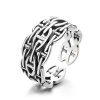 925 Sterling Silver Finger Rings Antique finish fashion jewelry & for woman nickel lead & cadmium free 9mm Sold By PC