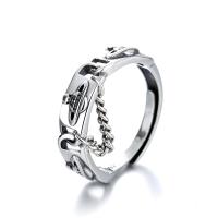 Bijoux de bague en argent sterling , Argent sterling 925, bijoux de mode & pour femme, protéger l'environnement, sans nickel, plomb et cadmium, 10mm, Vendu par PC