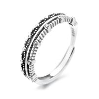 Sterling Silver Nakit Finger Ring, 925 Sterling Silver, modni nakit & za žene, nikal, olovo i kadmij besplatno, 4.8mm, Prodano By PC