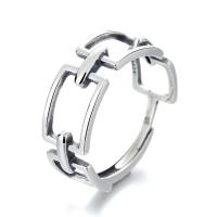 Anillo de Plata Esterlina, Plata de ley 925, Joyería & para mujer, libre de níquel, plomo & cadmio, 7mm, Vendido por UD