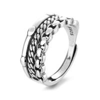 925 Sterling Silver Finger Rings Antique finish fashion jewelry & for woman nickel lead & cadmium free 8mm Sold By PC